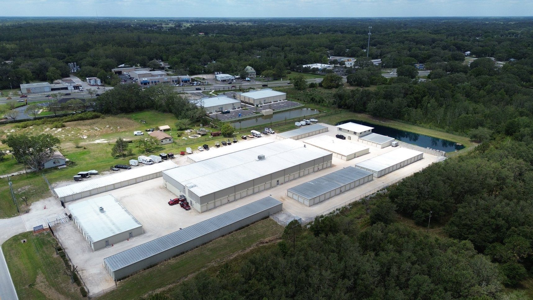 Aerial daytime view of the AAA American Storage property in Groveland, Florida
